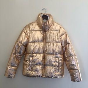 Old Navy || Rose gold bomber jacket